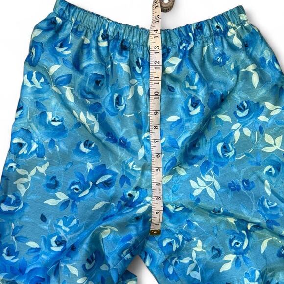 Fall floral cozy vintage blue print 2- piece set PositiveAttitude women size 12 - Picture 8 of 8